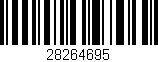 Código de barras (EAN, GTIN, SKU, ISBN): '28264695'