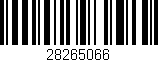 Código de barras (EAN, GTIN, SKU, ISBN): '28265066'