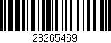 Código de barras (EAN, GTIN, SKU, ISBN): '28265469'