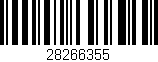 Código de barras (EAN, GTIN, SKU, ISBN): '28266355'