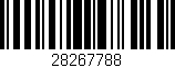 Código de barras (EAN, GTIN, SKU, ISBN): '28267788'