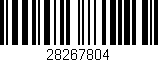 Código de barras (EAN, GTIN, SKU, ISBN): '28267804'