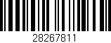 Código de barras (EAN, GTIN, SKU, ISBN): '28267811'