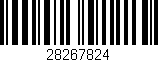 Código de barras (EAN, GTIN, SKU, ISBN): '28267824'