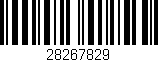 Código de barras (EAN, GTIN, SKU, ISBN): '28267829'