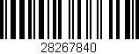 Código de barras (EAN, GTIN, SKU, ISBN): '28267840'