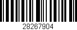 Código de barras (EAN, GTIN, SKU, ISBN): '28267904'
