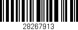 Código de barras (EAN, GTIN, SKU, ISBN): '28267913'