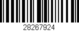 Código de barras (EAN, GTIN, SKU, ISBN): '28267924'