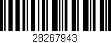 Código de barras (EAN, GTIN, SKU, ISBN): '28267943'