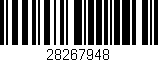 Código de barras (EAN, GTIN, SKU, ISBN): '28267948'