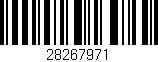 Código de barras (EAN, GTIN, SKU, ISBN): '28267971'