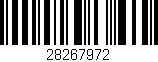 Código de barras (EAN, GTIN, SKU, ISBN): '28267972'