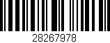 Código de barras (EAN, GTIN, SKU, ISBN): '28267978'