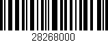 Código de barras (EAN, GTIN, SKU, ISBN): '28268000'
