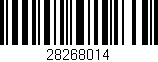 Código de barras (EAN, GTIN, SKU, ISBN): '28268014'