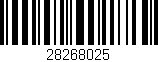 Código de barras (EAN, GTIN, SKU, ISBN): '28268025'