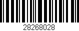 Código de barras (EAN, GTIN, SKU, ISBN): '28268028'