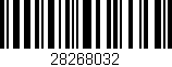 Código de barras (EAN, GTIN, SKU, ISBN): '28268032'