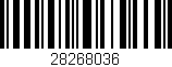 Código de barras (EAN, GTIN, SKU, ISBN): '28268036'