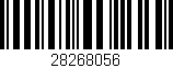 Código de barras (EAN, GTIN, SKU, ISBN): '28268056'