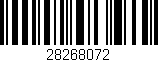 Código de barras (EAN, GTIN, SKU, ISBN): '28268072'