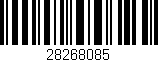 Código de barras (EAN, GTIN, SKU, ISBN): '28268085'