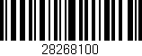 Código de barras (EAN, GTIN, SKU, ISBN): '28268100'