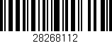 Código de barras (EAN, GTIN, SKU, ISBN): '28268112'