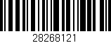 Código de barras (EAN, GTIN, SKU, ISBN): '28268121'
