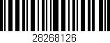Código de barras (EAN, GTIN, SKU, ISBN): '28268126'