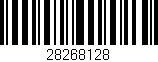 Código de barras (EAN, GTIN, SKU, ISBN): '28268128'