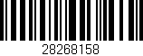 Código de barras (EAN, GTIN, SKU, ISBN): '28268158'