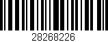 Código de barras (EAN, GTIN, SKU, ISBN): '28268226'