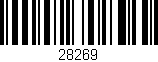 Código de barras (EAN, GTIN, SKU, ISBN): '28269'