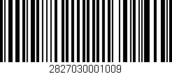 Código de barras (EAN, GTIN, SKU, ISBN): '2827030001009'