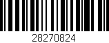 Código de barras (EAN, GTIN, SKU, ISBN): '28270824'