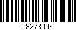 Código de barras (EAN, GTIN, SKU, ISBN): '28273096'