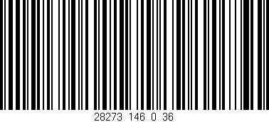 Código de barras (EAN, GTIN, SKU, ISBN): '28273_146_0_36'