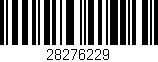 Código de barras (EAN, GTIN, SKU, ISBN): '28276229'