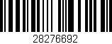 Código de barras (EAN, GTIN, SKU, ISBN): '28276692'