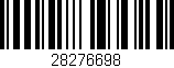 Código de barras (EAN, GTIN, SKU, ISBN): '28276698'