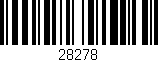Código de barras (EAN, GTIN, SKU, ISBN): '28278'
