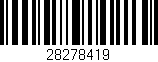 Código de barras (EAN, GTIN, SKU, ISBN): '28278419'