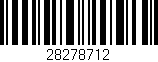 Código de barras (EAN, GTIN, SKU, ISBN): '28278712'
