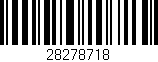 Código de barras (EAN, GTIN, SKU, ISBN): '28278718'