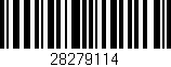 Código de barras (EAN, GTIN, SKU, ISBN): '28279114'