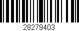 Código de barras (EAN, GTIN, SKU, ISBN): '28279403'