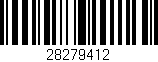 Código de barras (EAN, GTIN, SKU, ISBN): '28279412'