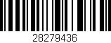 Código de barras (EAN, GTIN, SKU, ISBN): '28279436'